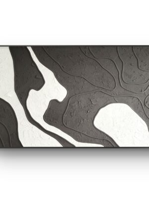Obraz strukturalny - LEBAZI_ART Bronze Whisper Pattern - 80x140cm