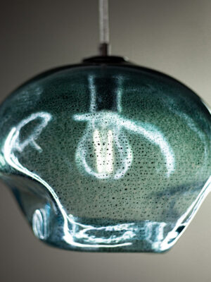 Szklana lampa wisząca MEDUSE deep ocean LGH0254